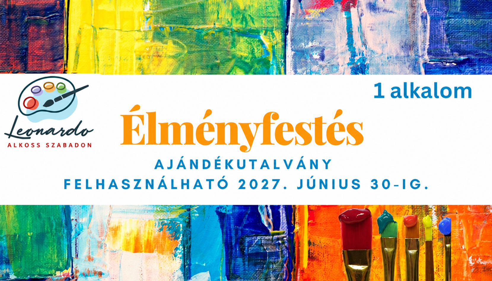 Színes élményfestés ajándékutalvány